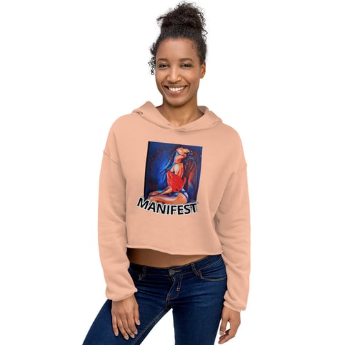 Image of "Manifest" Crop Hoodie