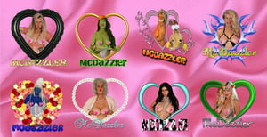 Image of mcdazzler’s dozen sticker pack 