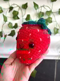Image 2 of chunky strawberry plushie