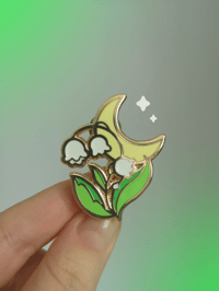 Image 1 of  Lunar Lily Hard Enamel Pin