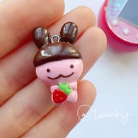 Image 1 of Meiji Apollo Bunny Inspired Polymer Clay Charm