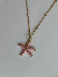 Image 1 of Baby Pink Starfish Necklace