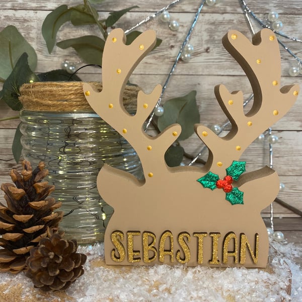 Image of Personalised Reindeer Antlers