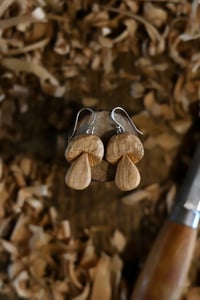 Image 5 of Penny Bun Mushroom Earrings 