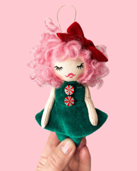 Image 1 of Peppermint Patty Holiday Doll Ornament 