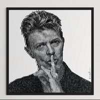 Image 1 of Bowie Shhhh 5 70x70cm original painting 
