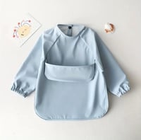 Image 3 of Long-Sleeve Waterproof Baby Smock Bib 