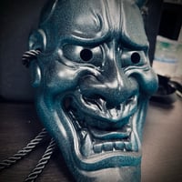 Image 3 of CUSTOM MASK - Hannya - Cobalt Blue