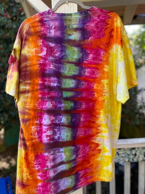 Image of XL Godzilla Be Gay Do Crime Tie Dye Shirt 4