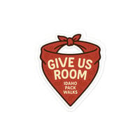 Image 4 of Give Us Room Bandana Sticker (Red)