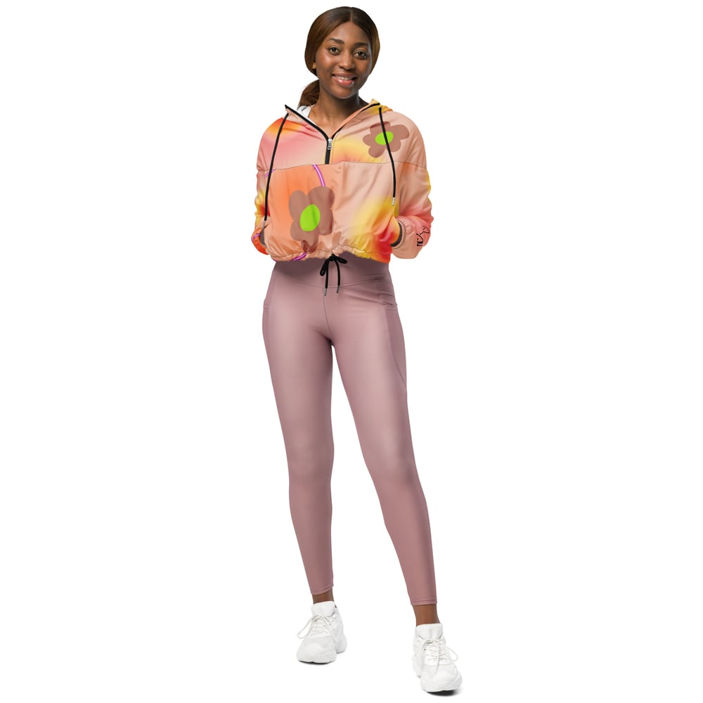 Image of Nudist Flower Glow cropped windbreaker