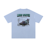 Image 2 of Snowmobile Tee (Baby Blue)