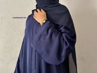 Image 2 of Navy blue Khadija Abaya  