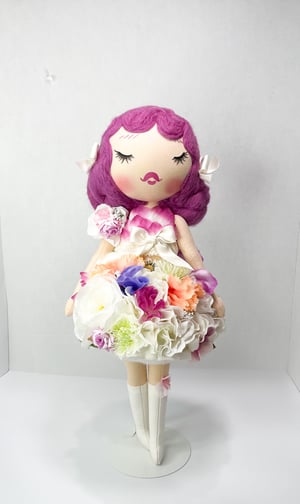 Image of RESERVED FOR GRIETJE FLOWER ART DOLL