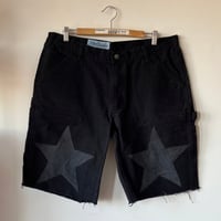 Image 1 of Black star jorts - 38in W
