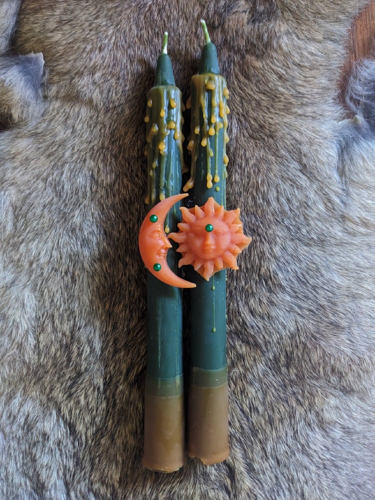 Image of Harvest Moon & Sun Ritual Taper Set 