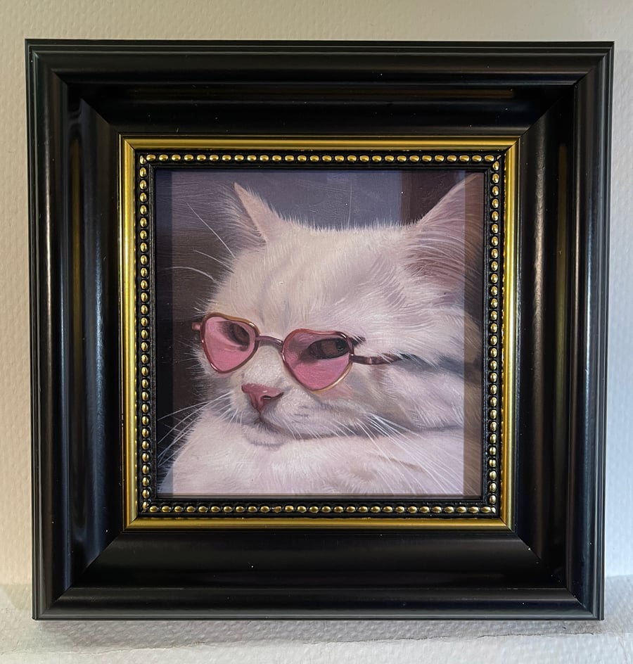 Image of "Rosy Colored Glasses" Framed Print 