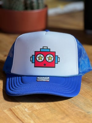Image of Torchress hat (red bot logo) blue shade