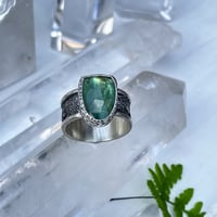 Image 1 of Green Kyanite Ring~Sz 7.25/7.5