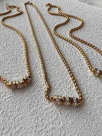 Image 1 of 3 PART GEM NECKLACE