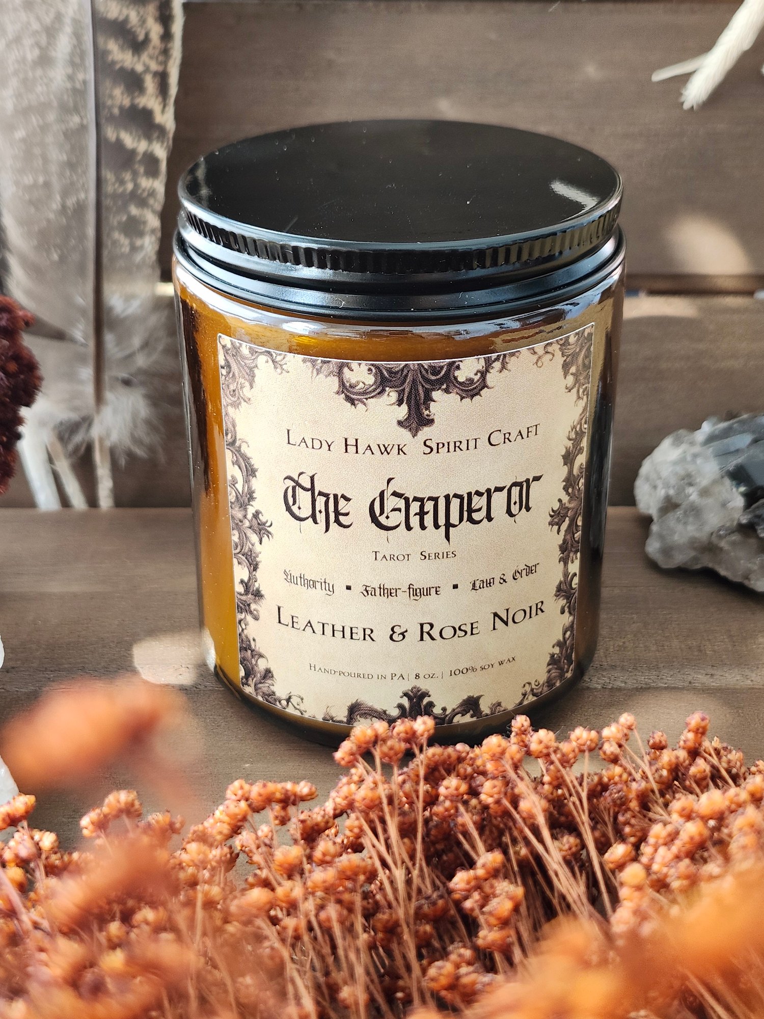 Image of The Emperor Tarot Candle 