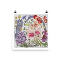 Image 4 of Endoscopy floral watercolour-Poster print