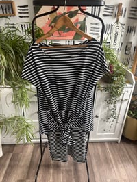 Image 1 of Stripe tie top 