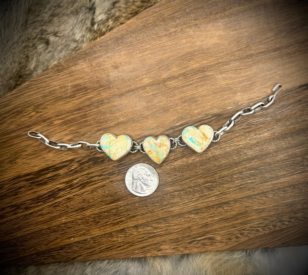 Image of Royston Ribbon Heart Bracelet