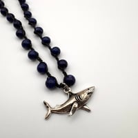 Image 2 of Lapis Lazuli Shark Car Charm