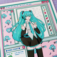Image 1 of Hatsune Miku Vocaloid Art Print