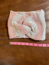 Image 4 of "Twist of Sweetness" Hand-Knit Ear Warmer 