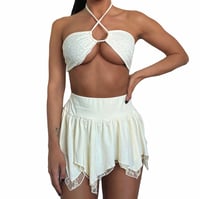 IVORY TOP & SKIRT SET