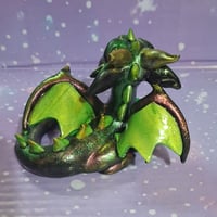 Image 2 of Green guardian dice dragon 