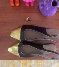 Image 2 of ballerine noir et doré 