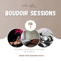 ❤️ BOUDOIR SESSION ❤️ FEBRUARY 1 430PM