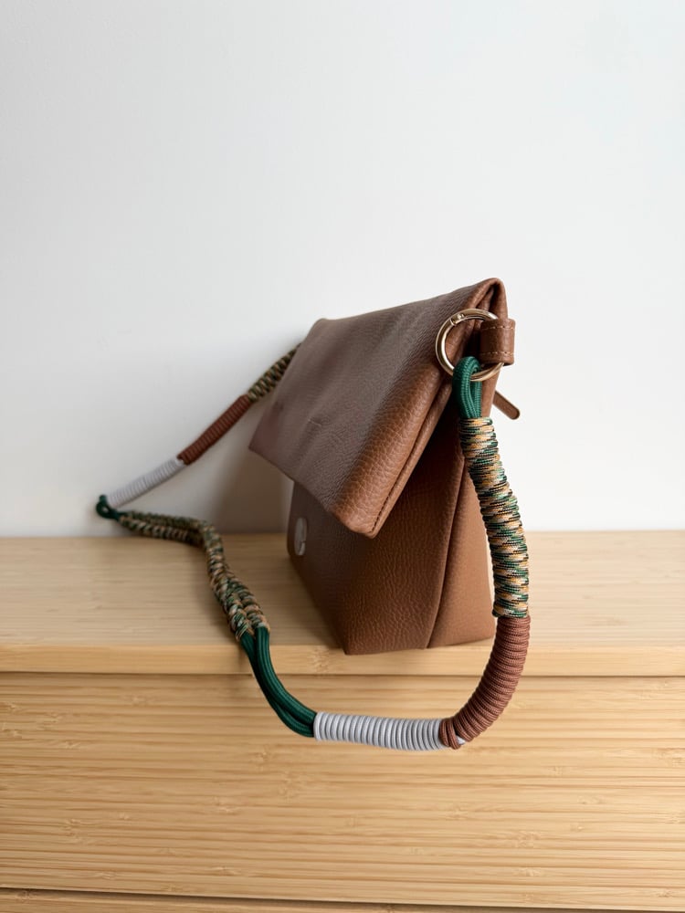 Image of Folded 2in1 bag cognac