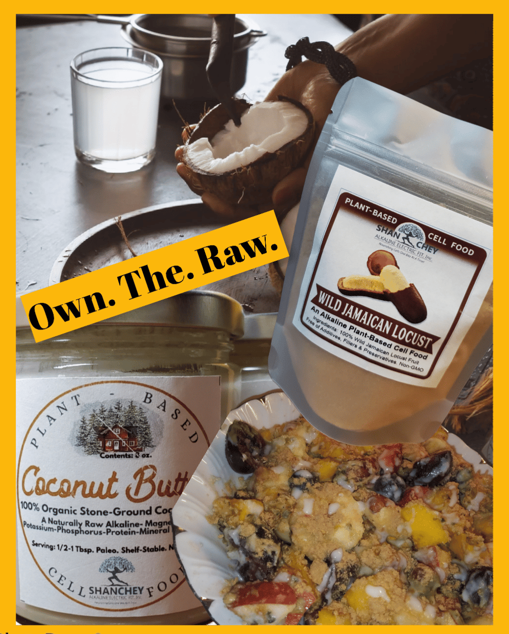 HIGH PROTEIN SUPERFOOD- Jamaican Locust Legume Protein Powder 4 oz.-Eyes-Nerves-Aphrodisiac-Prostate