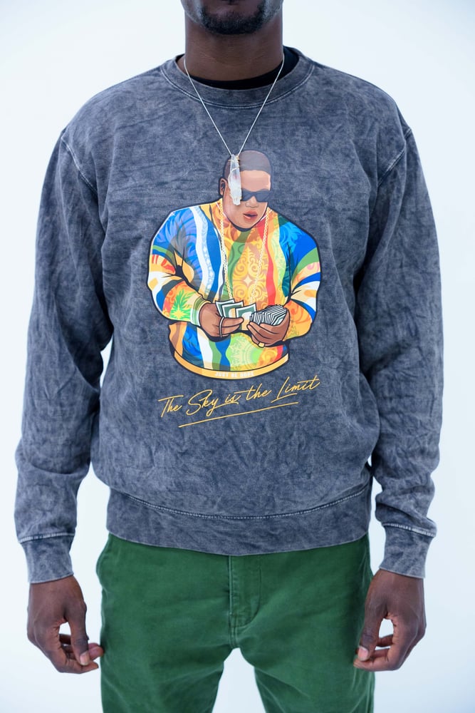 Image of Vintage Acid Wash Sky is the Limit crewneck 