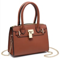 Image 9 of Padlock top handle Satchel