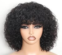 Glueless Short Curly Bob Wig  Human Hair 250% Density Curly Wave Wig for Women