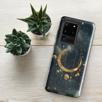 Image 14 of Blue and Gold Celestial Moons Design Tough Case for Samsung®