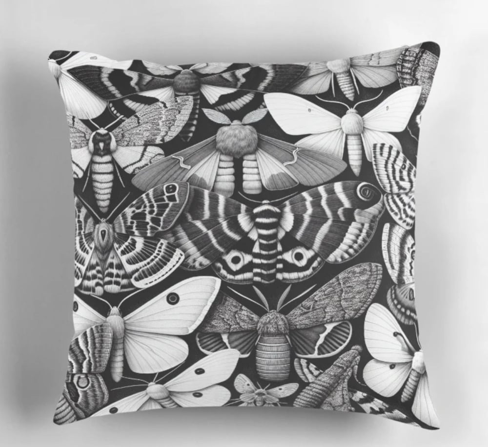 Image of MOTH 20x20 THROW PILLOW COVER