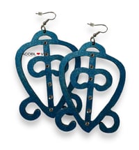 Image 2 of Power of love Adinkra symbol earrings 
