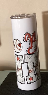 Image 4 of Baseball Mom Tumbler
