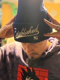 Image 2 of Varsity Script Chunky Beanie 