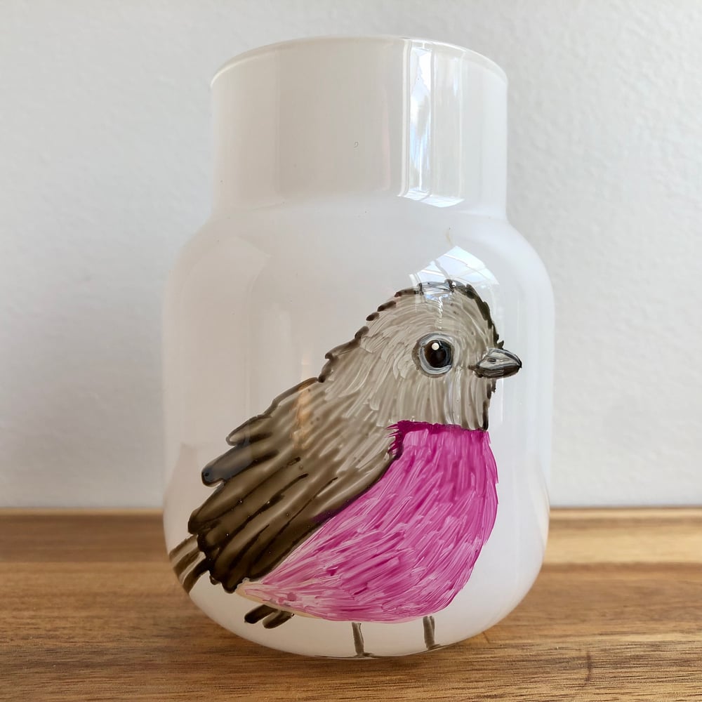 Pink Robin Vase