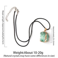 Image 4 of Irregular Shape Natural Stone Crystal Necklaces Pendant Golden Color Original Stone for Ornament Mak