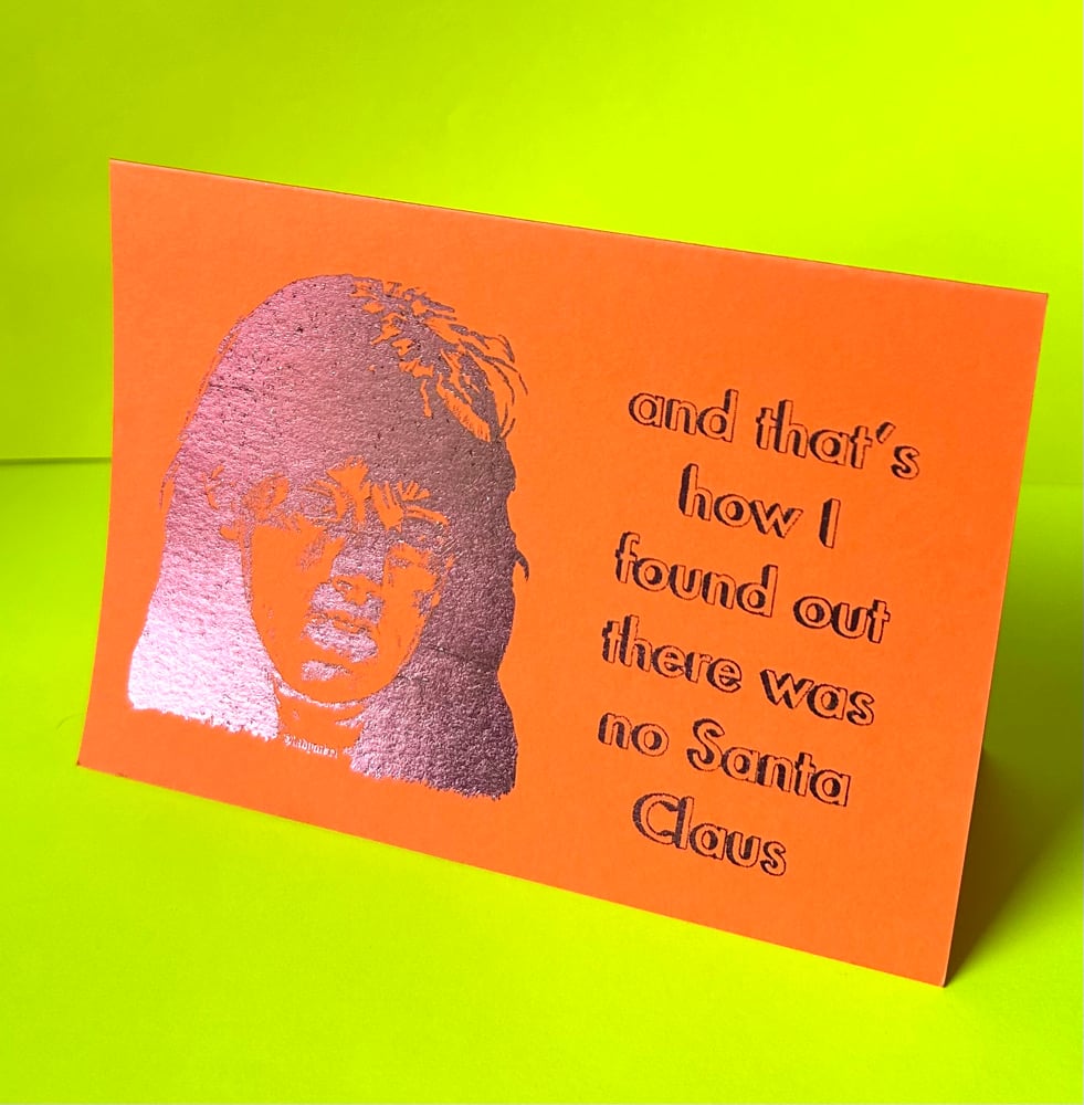 Image of Kate from Gremlins Christmas Card