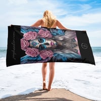 Image 1 of Towel Pink and Blue Angel