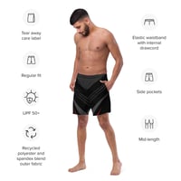 Image 3 of Swim Trunks (Stripes, Lines & Aesthetics, Geometric Pattern)